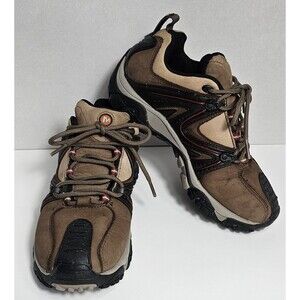 Merrell Reactor Brown Tan Leather Hiking Shoes Womens Size 6.5   Outdoor